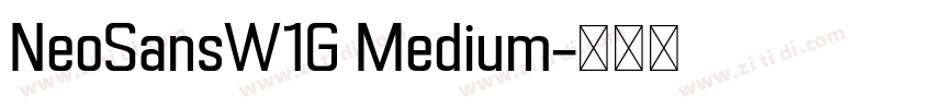 NeoSansW1G Medium字体转换
